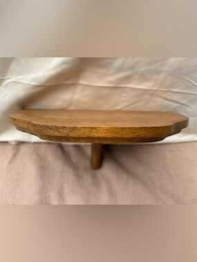 Wooden Wall Shelf in Warm Honey Brown